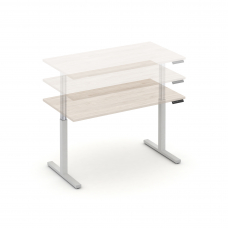 Move up Стол электроподъемный MV.SE-3.7 Денвер Светлый/Металл Белый 1380*720*720-1190
