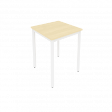 Slim Стол письменный на металлокаркасе С.СП-1.1 Клен/Металл Белый 600*600*750