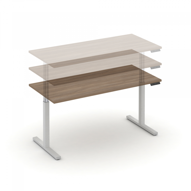 Move up Стол электроподъемный MV.SE-4.7 Дуб Аризона/Металл Белый 1580*720*720-1190