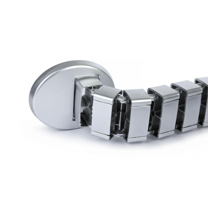 Кабель-канал вертикальный 1300мм KKV-130 Серебристый