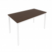 Slim Стол письменный на металлокаркасе С.СП-5 Венге Цаво/Металл Белый 1380*720*750