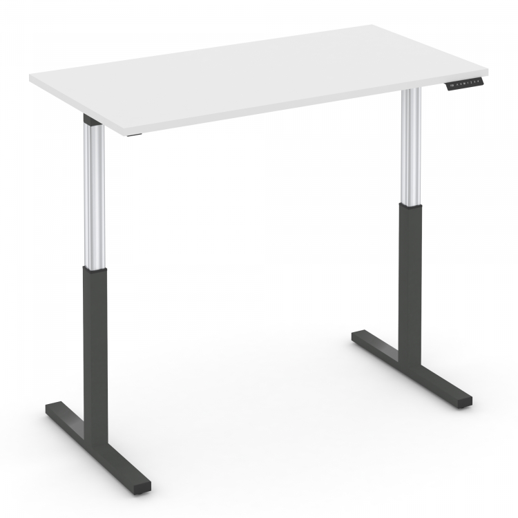 Move up Стол электроподъемный MV.SE-3.7 Белый Бриллиант/Металл Антрацит 1380*720*720-1190