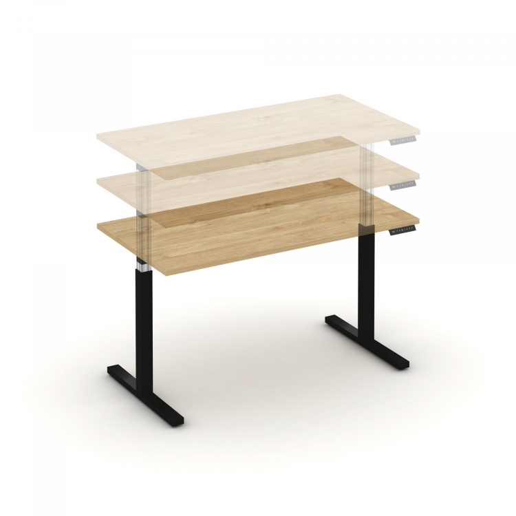 Move up Стол электроподъемный MV.SE-3.7 Тиквуд Светлый/Металл Черный 1380*720*720-1190