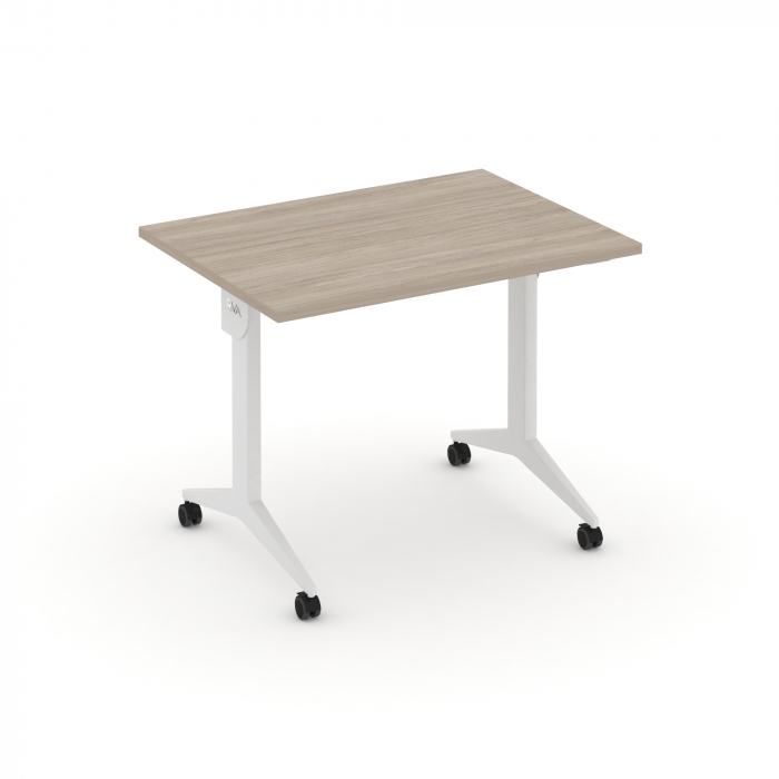 Икс пулл Стол складной мобильный X.M-1.7 Дуб Аттик/Металл Белый 980*720*753