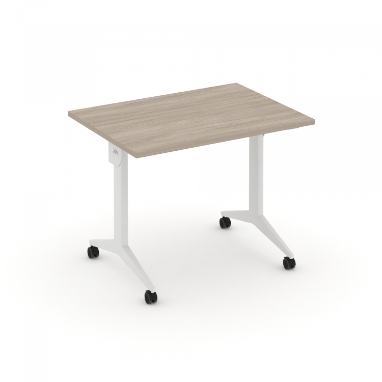 X-Pull Стол складной мобильный X.M-1.7 Дуб Аттик/Металл Белый 980*720*753