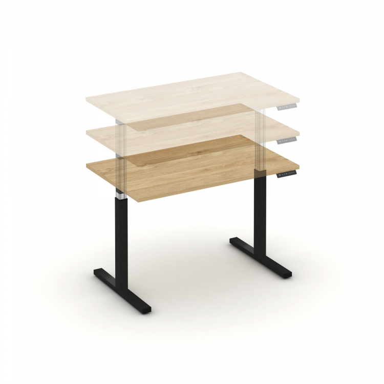 Move up Стол электроподъемный MV.SE-2.7 Тиквуд Светлый/Металл Антрацит 1180*720*720-1190