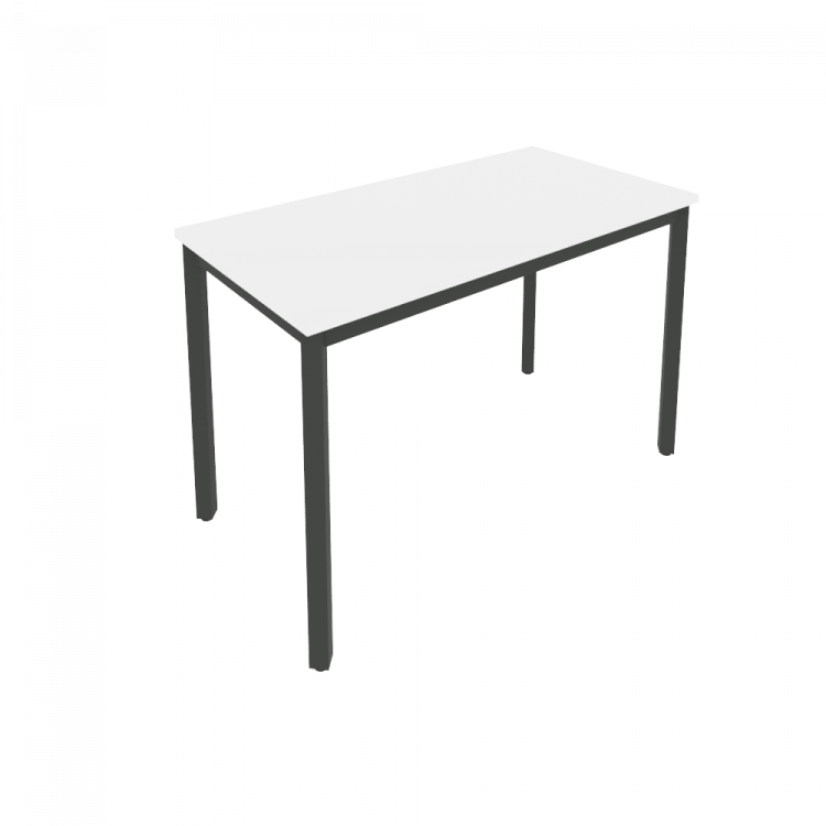 Slim Стол письменный на металлокаркасе С.СП-4.1 Белый/Металл Антрацит 1180*600*750