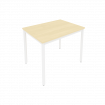 Slim Стол письменный на металлокаркасе С.СП-3 Клен/Металл Белый 980*720*750