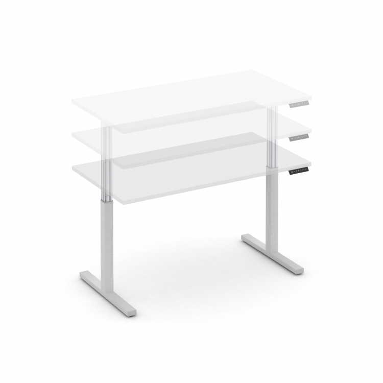Move up Стол электроподъемный MV.SE-3.7 Белый Бриллиант/Металл Белый 1380*720*720-1190