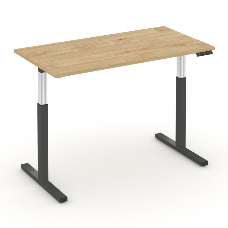 Move up Стол электроподъемный MV.SE-3.7 Тиквуд Светлый/Металл Антрацит 1380*720*720-1190