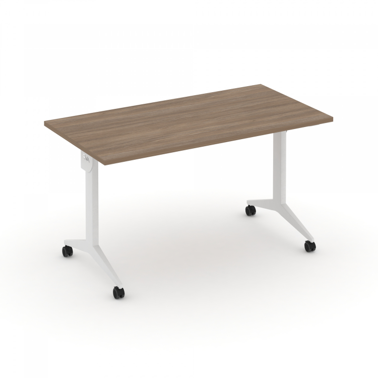 X-Pull Стол складной мобильный X.M-3.7 Дуб Аризона/Металл Белый 1380*720*753