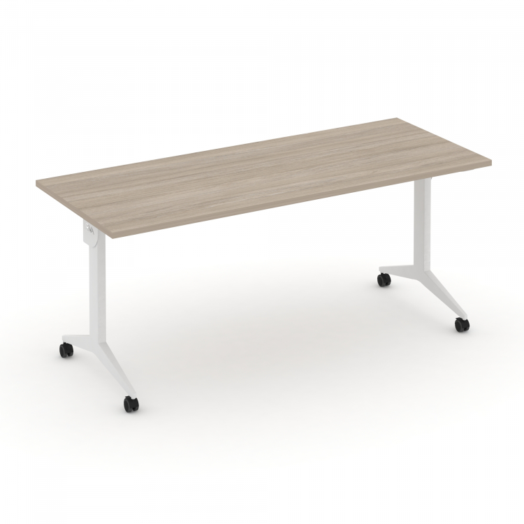 X-Pull Стол складной мобильный X.M-5.7 Дуб Аттик/Металл Белый 1780*720*753