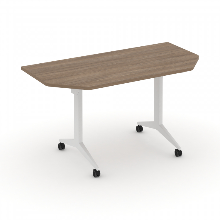 X-Pull Стол складной мобильный X.M-7.T1 Дуб Аризона/Металл Белый 1440*720*753