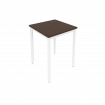 Slim Стол письменный на металлокаркасе С.СП-1.1 Венге Цаво/Металл Белый 600*600*750