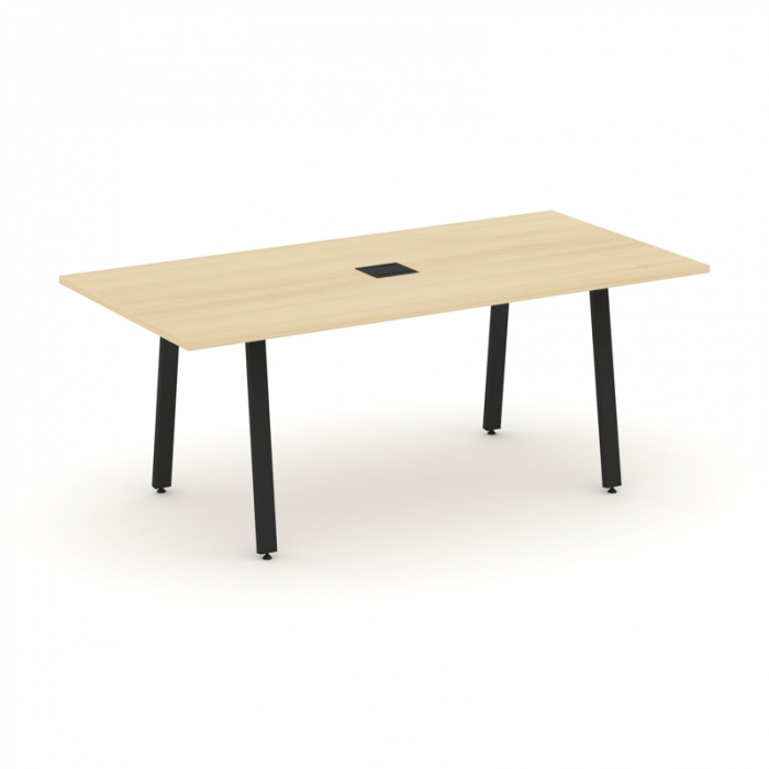 Стайл Проджект Директ Стол переговорный SN-6A.SPRG-198 Акация Лорка/Металл Черный/Заглушка Металл Че