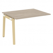 Onix Wood Прох. наб. эл. переговорного стола OW.NPRG-2 Дуб Аттик/Дуб Светлый/Металл Белый 1180*980*7