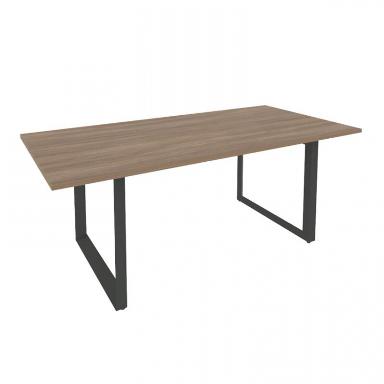 Onix Direct Стол переговорный на О-образном м/к O.MO-PRG-19 Дуб Аризона/Металл Антрацит 1980*980*750