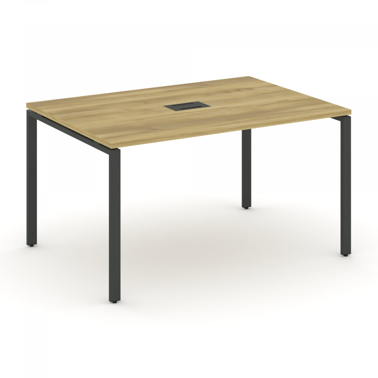 Concept Стол переговорный (1 столешница) CN.PRG-013 Дуб Винченцо/Металл Антрацит 1380*980*750