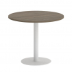 Yalta Стол круглый LT.SPRG-1 Вяз Благородный/Металл Белый 900*900*750