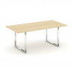 Style Project Direct Lux Стол переговорный M-SN-6O.SPRG-198.3 Акация Лорка/Нержавеющая Сталь/Хром 19