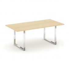 Style Project Direct Lux Стол переговорный M-SN-6O.SPRG-198.3 Акация Лорка/Нержавеющая Сталь/Хром 19