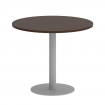 First Стол круглый KSPRG-1 Венге Цаво/Металл Серый 900*900*750