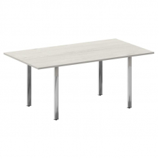 Metal System Direct Стол перег. П-обр. м/к БП.ПРГ-180 Дуб Наварра/Нержавеющая Сталь 1800*1000*750