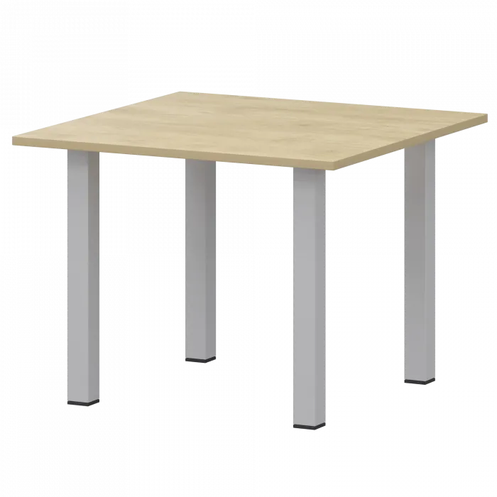 Стол переговорный НТ-090+ОС-2 Баттл Рок 900x900x750 Аргентум