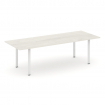 Style Project Direct Стол переговорный SN-6P.SPRG-258.3 Дуб Наварра/Металл Белый 2580*980*750