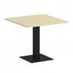 First Стол квадратный KSPRG-2 Клен/Металл Черный 900*900*750