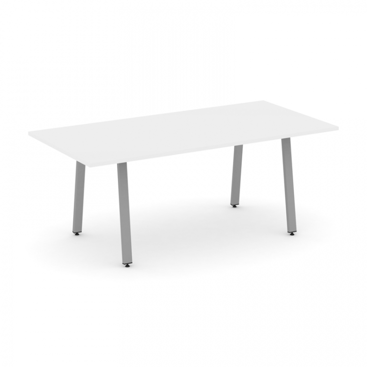 Style Project Direct Стол переговорный SN-6A.SPRG-198.3 Белый/Металл Серый 1980*980*750