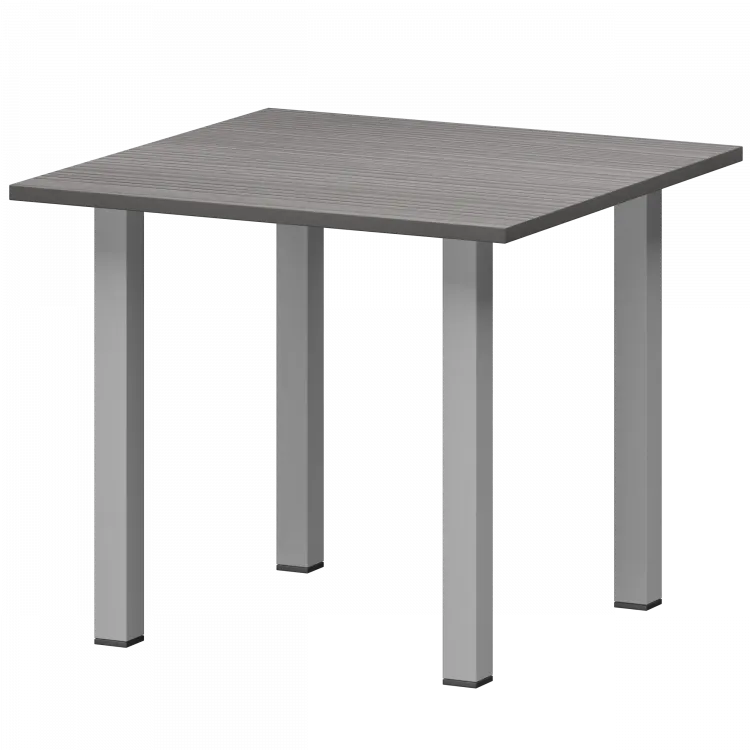 Стол переговорный НТ-090+НТН-1 НТ-090+ОС-2 Лиственница 900x900x750 Аргентум