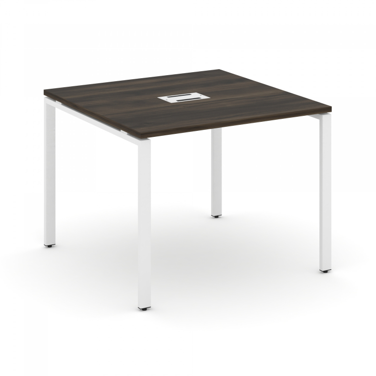 Concept Стол переговорный (1 столешница) CN.PRG-011 Дуб Мали/Металл Белый 980*980*750