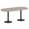 Onix Direct Стол овальный O.SPRG-3 Дуб Аттик/Металл Антрацит 1800*900*750