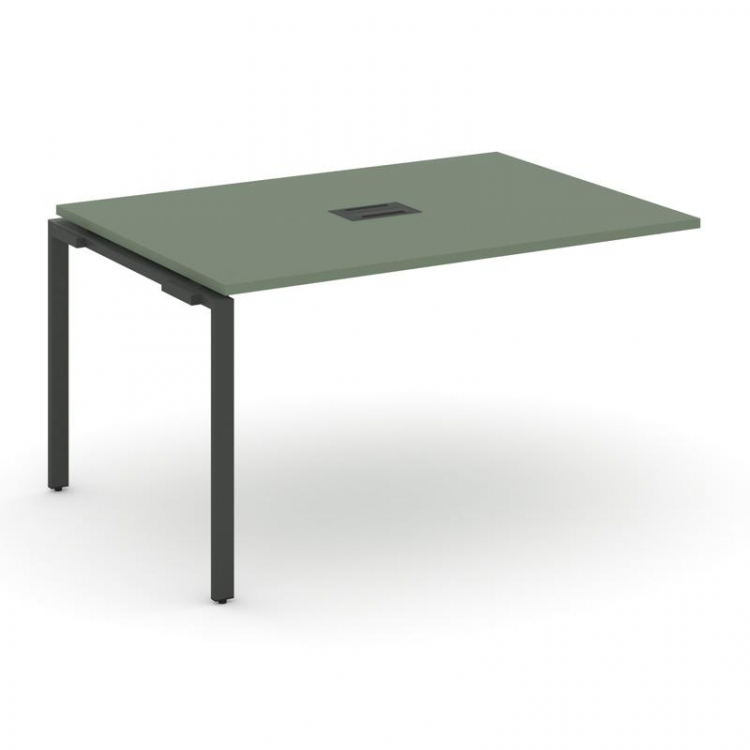 Concept Проходной наборный элемент переговорного стола CN.NPRG-014 Кобо/Металл Антрацит 1580*980*750