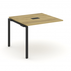 Concept Проходной наборный элемент переговорного стола CN.NPRG-011 Дуб Винченцо/Металл Черный 980*98
