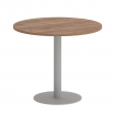 First Стол круглый KSPRG-1 Дуб Табак/Металл Серый 900*900*750
