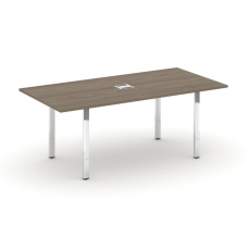 Style Project Direct Lux Стол переговорный M-SN-6P.SPRG-198 Вяз Благородный/Нержавеющая Сталь/Хром 1