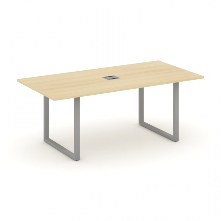 Style Project Direct Стол переговорный SN-6O.SPRG-198 Акация Лорка/Металл Серый/Заглушка Металл Серы