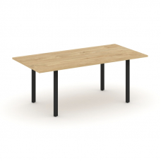 Style Project Direct Стол переговорный SN-6P.SPRG-198.3 Тиквуд Светлый/Металл Черный 1980*980*750