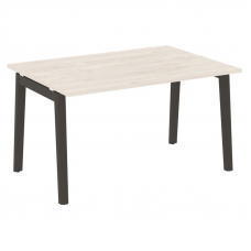 Onix Wood Стол переговорный (1 столешница) OW.PRG-1.3 Денвер Светлый/Дуб Темный/Металл Антрацит 1380