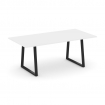 Style Project Direct Стол переговорный SN-6T1.SPRG-198.3 Белый/Металл Черный 1980*980*750