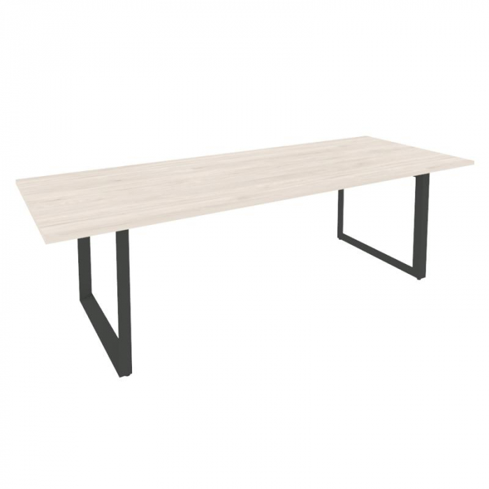 Onix Direct Стол переговорный на О-образном м/к O.MO-PRG-25 Денвер Светлый/Металл Антрацит 2580*980*