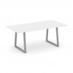 Style Project Direct Стол переговорный SN-6T1.SPRG-198.3 Белый/Металл Серый 1980*980*750