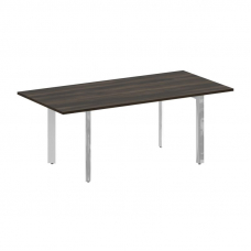 Onix Direct Lux Стол переговорный П-обр. м/к M-O.MP-PRG-19 Дуб Мали/Нержавеющая Сталь/Хром 1980*980*