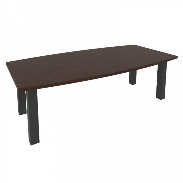 First Стол переговорный KPRG-1 Венге Цаво/Металл Антрацит 2400*1200*750