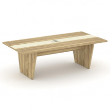 Corner Стол переговорный COR.PRG-24 Гикори Песочный/Ваниль 2400*1200*750