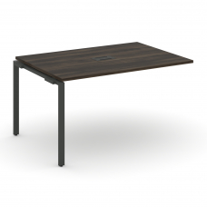 Concept Проходной наборный элемент переговорного стола CN.NPRG-013 Дуб Мали/Металл Антрацит 1380*980