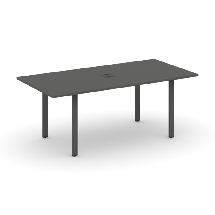 Style Project Direct Стол переговорный SN-6P.SPRG-198 Антрацит/Металл Антрацит/Заглушка Металл Антра