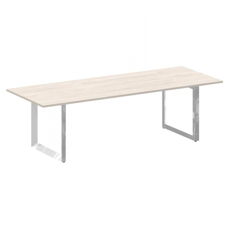 Onix Direct Lux Стол переговорный О-обр. м/к M-O.MO-PRG-25 Денвер Светлый/Нержавеющая Сталь/Хром 258